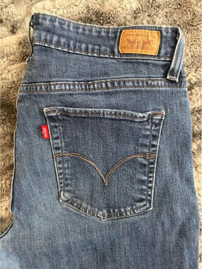 Levi Jeans Women's Mid-Rise Skinny Fit Denim Med Wash Size 14M